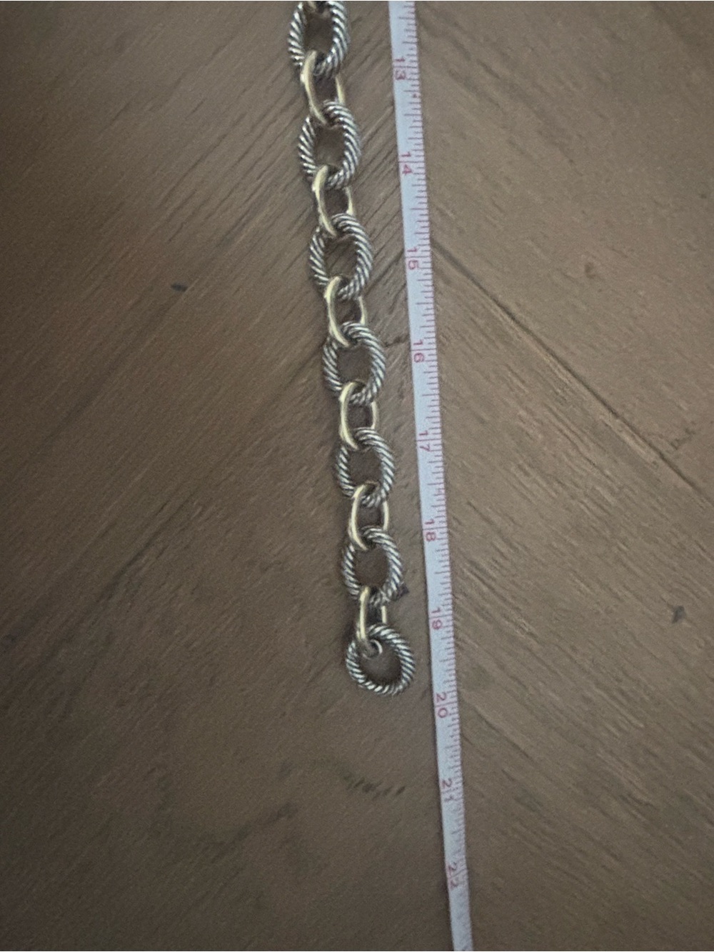 David Yurman 925 Sterling Silver & 14K Gold Large Cable Link Necklace 19.5” 137g - Picture 4 of 8